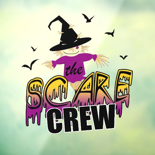 De Scare Crew Paarse ID1002 Raamsticker (Vel 3)