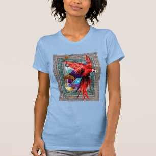 De scarlet Macaw en de Hermit - Parrot Tarot T-shirt