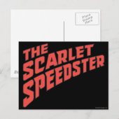 De Scarlet Speedster-Logo Briefkaart (Voorkant / Achterkant)