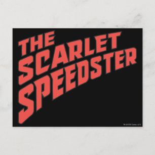 De Scarlet Speedster-Logo Briefkaart