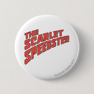 De Scarlet Speedster-Logo Ronde Button 5,7 Cm