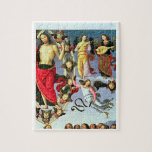De scène van Christus, detail van Christus en mus Legpuzzel