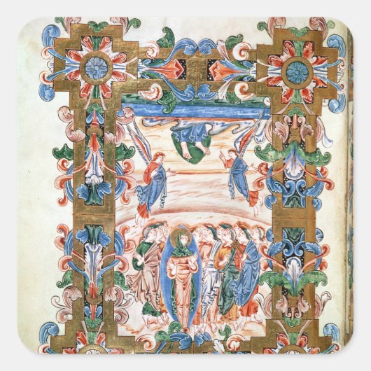 De scène van Christus Vierkante Sticker (Voorkant)