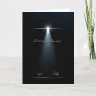 De Scène van de Geboorte van Christus van Kerstmis Feestdagen Kaart