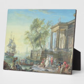 De Scène van de haven met het Plaatsen Zon (olie o Fotoplaat (Zijkant)