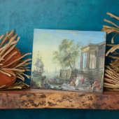 De Scène van de haven met het Plaatsen Zon (olie o Fotoplaat (Zijkant)