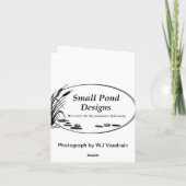 De Scène van de herfst Kaart (Achterkant)