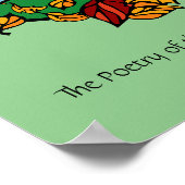 De Scène van de herfst met Citaat Poster (Hoek)