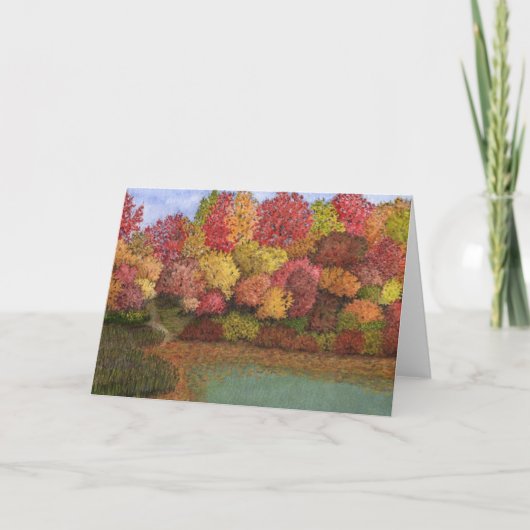 De scène van de Herfst van de kaart (Voorkant)