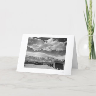 De Scène van de Straat van Manzanar, Wolken 1943 Kaart