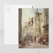 De scène van de Straat van Parijs Briefkaart (Voorkant / Achterkant)