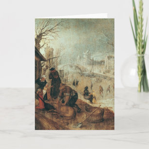 De Scène van de winter Feestdagen Kaart