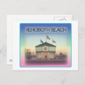 De Scène van het Ave Delaware - Rehoboth van het Briefkaart (Voorkant / Achterkant)