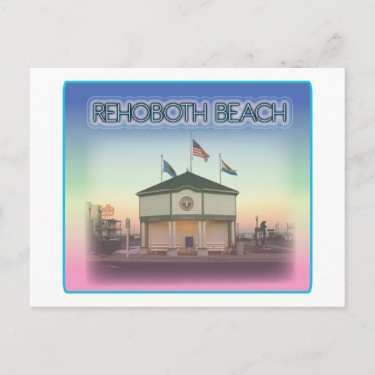 De Scène van het Ave Delaware - Rehoboth van het Briefkaart (Voorkant)