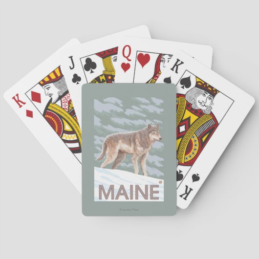 De Scène van MaineWolf Speelkaarten (Achterkant)