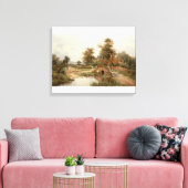 De schaafdrover canvas afdruk (Insitu (Woonkamer))