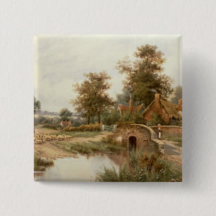 De schaafdrover vierkante button 5,1 cm