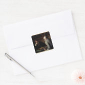 De Schaakspelers, c.1863-67 Vierkante Sticker (Envelop)