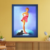 De schaal wordt niet gelinkt door Edward Runci Canvas Afdruk (Insitu (Woonkamer))