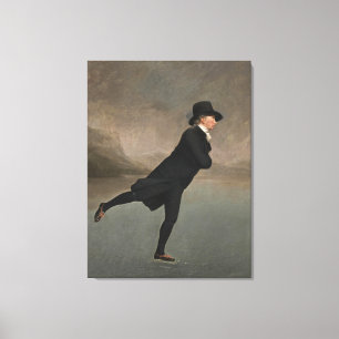 De Schaatsende Minister Canvas Afdruk