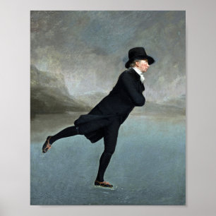 De schaatsminister schilderij van Henry Raeburn Poster