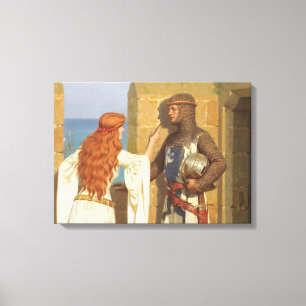 De Schaduw, c. 1909, ingediend door Edmund Leighto Canvas Afdruk