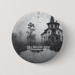 De schaduw over Insmouth Lovecraft Cthulhu Mythos Ronde Button 5,7 Cm