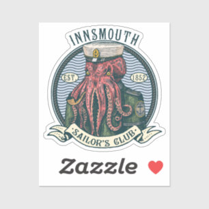 De schaduw over Insmouth Lovecraft Cthulhu Sailor Sticker