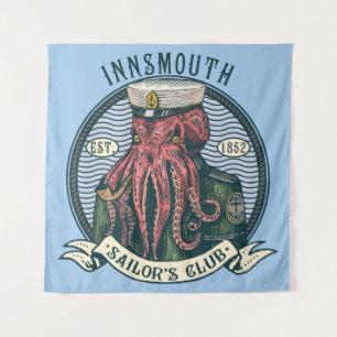 De schaduw over Insmouth Lovecraft Cthulhu Sailor Wandkleed
