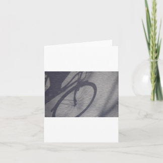 De schaduw van de Card-fiets Kaart