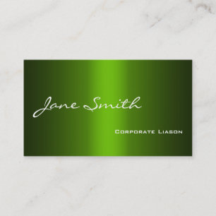 De schaduw van Groene Moderne Professionele Visite Visitekaartje