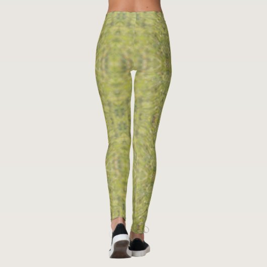 De schaduwen van Groen personaliseren de Leggings  (Achterkant)