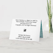 De Schaduwen van het water Kaart (Achterkant)