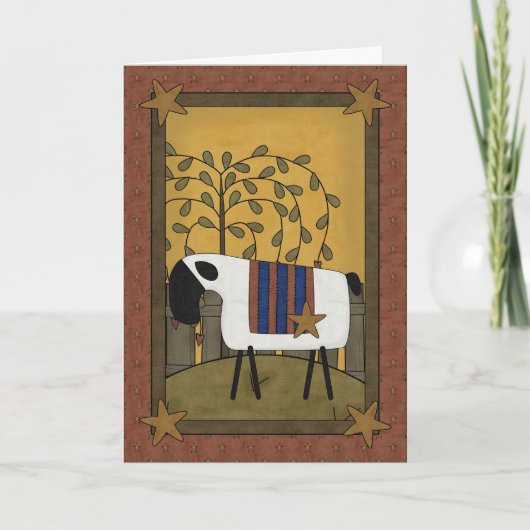 De Schapen van vaderdag Kaart (Voorkant)