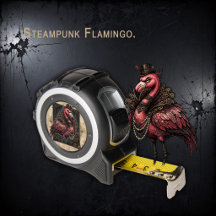 De scharlaken Gearmaster – Steampunk Flamingo.