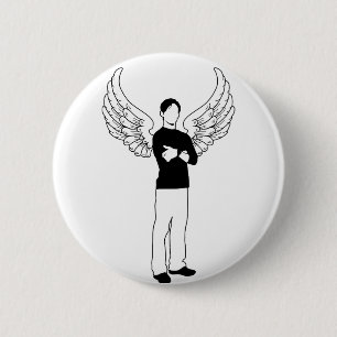 De scharnierende kredietnemer ronde button 5,7 cm