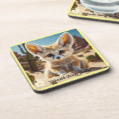 De schat van de Fox Desert Bier Onderzetter (Linkerzijde)
