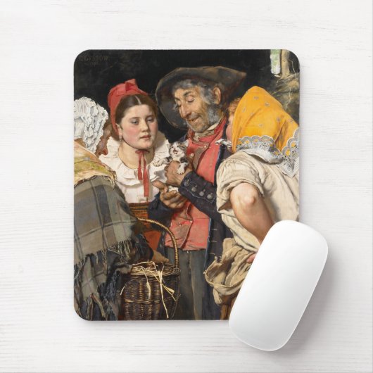 De schat van het oude Man (Karl Gussow) Muismat (Met muis)