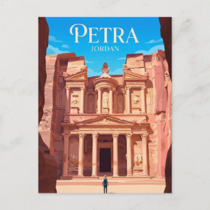 De schatkist (Al-Khazneh), Petra Jordanië Briefkaart