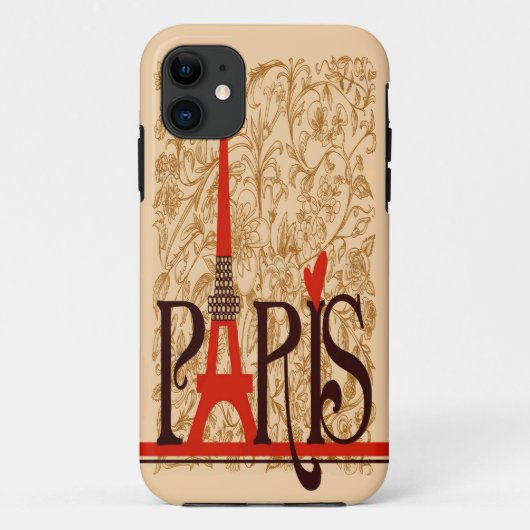de schattige eiffeltoren  Case-Mate iPhone case (Achterkant)