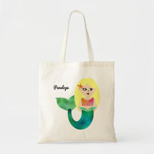 De schattige Gepersonaliseerde Meermin van de Tote Bag