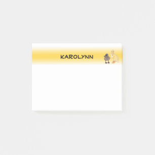 De schattige Grijze en Gele Foto van Eendjes Post-it® Notes