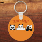 de schattige halloween kittens sleutelhanger (Voorkant)