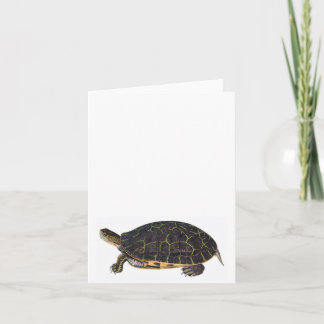 De schattige kaart van de schildpadnota