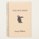 De schattige pinguïn in de dierenwinkel planner (Voorkant)