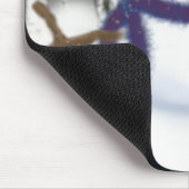 De Schattige Puffy Snowman Muismat (Hoek)