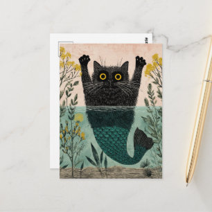 De Schattige Zeemeermin Kitty Briefkaart