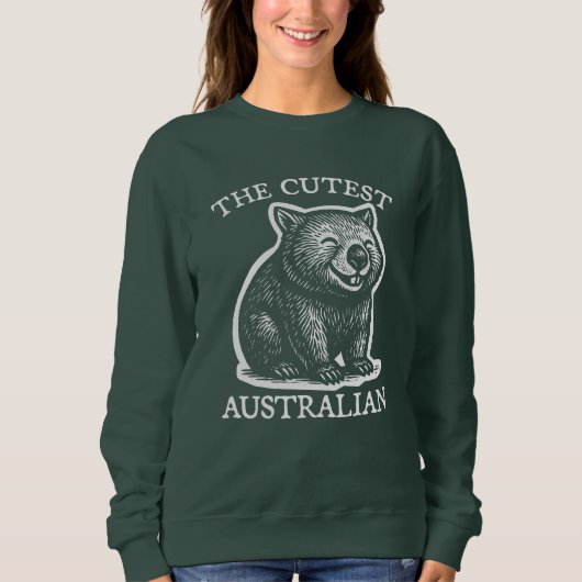 De Schattigee Australische Wombat Trui (Voorkant)