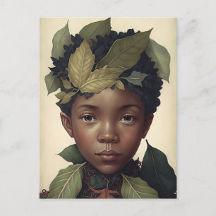 De Schattigee Forest Elf Vintage Briefkaart