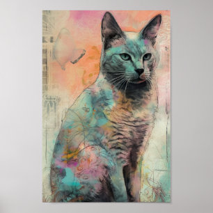 De Schattigee kat Poster